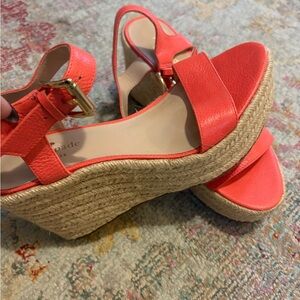 Kate Spade Coral Wedge Espadrille Sandals